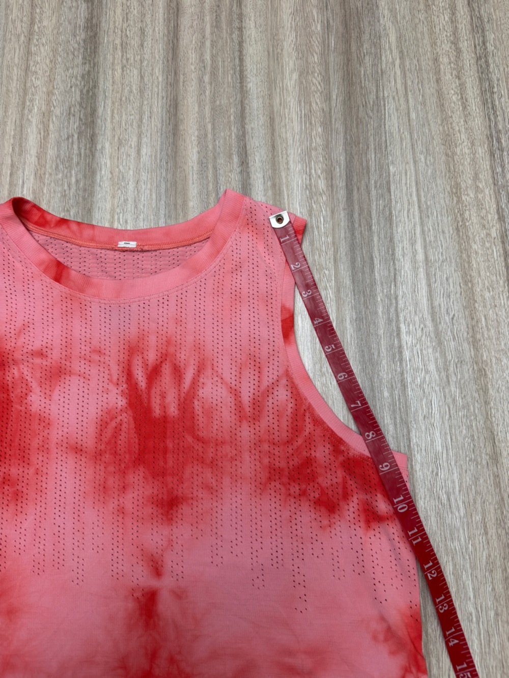 {Lululemon} Train to Be Pink and Red Tie-Dye Tank Top - Picture 12 of 12
